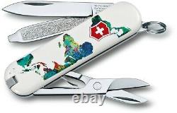Rare Victorinox Swiss Army Knife Classic SD LE 2013 The World My Home