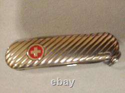 Rare Victorinox Swiss Army Knife Classic Sterling Silver Gadrooned New Old Stock