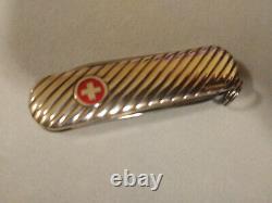 Rare Victorinox Swiss Army Knife Classic Sterling Silver Gadrooned New Old Stock