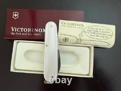Rare- Victorinox Swiss Army Knife Silver Alox Old Cross Cadet II 84mm New In Box