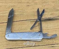 Rare Vintage 84mm VICTORINOX Alox Swiss Army Knife VOYAGEUR Scissors