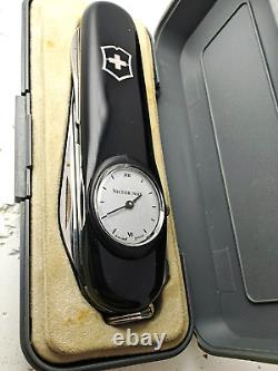 Rare Vintage Black VICTORINOX Timekeeper Swiss Army Knife