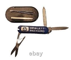 Rare Vintage Victorinox Swiss Army Knife Hewlett Packard NIB withCase and Manual