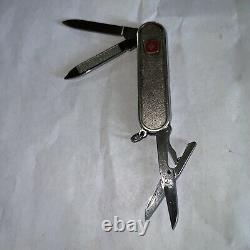 Rare/Vintage Wenger Delemont Tuxedo 65mm Swiss Army Knife (Sterling Silver)