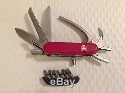 Rare Vintage Wenger Swiss Army Knife New Unused with Case & Instructions