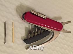 Rare Vintage Wenger Swiss Army Knife New Unused with Case & Instructions