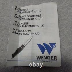 Rare Vintage Wenger THE GENUINE SWISS ARMY KNIFE W 120 wave blade ranger