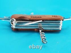 Rare Wenger EvoWood S557 Walnut Scals Swiss Army Knife Multi Tool