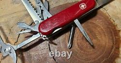 Rare Wenger Serrated Master Swiss Army Knife 85mm Locking Blade Excellent F77
