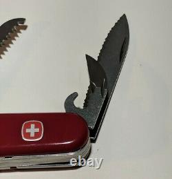 Rare Wenger Serrated Master Swiss Army Knife / 85mm with Locking Blade
