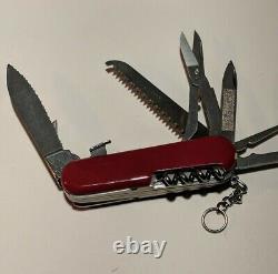 Rare Wenger Serrated Master Swiss Army Knife / 85mm with Locking Blade