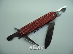 Red Alox Victorinox Pioneer Swiss Army Pocket Knife Multi-Tool Blade Steel 1998
