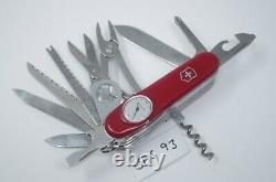 Red Victorinox SwissChamp SuperTimer Pocket Knife Swiss Army with Clock Face