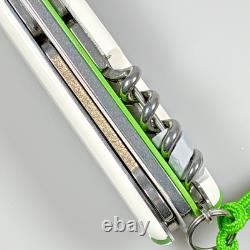 RedEdge Modified Victorinox Yeoman White Plus Scales / Bright Green Liner