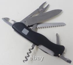 Retired Black Victorinox Atlas 111mm Swiss Army Knife Slide-Lock TSA Auction