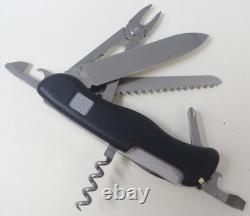 Retired Black Victorinox Atlas 111mm Swiss Army Knife Slide-Lock TSA Auction