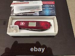 Retired Red Victorinox Altimeter Swiss Army Knife SAK Translucent Ruby Very Rare