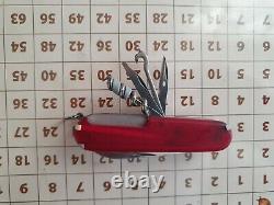 Retired Red Victorinox Altimeter Swiss Army Knife SAK Translucent Ruby Very Rare