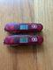 Retired Red Victorinox Altimeter Swiss Army Knife Translucent Ruby Lot of 2