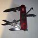 Retired Victorinox Altimeter Pre-'05 Swiss Army Knife Translucent Ruby Red