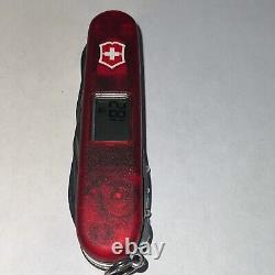 Retired Victorinox Altimeter Pre-'05 Swiss Army Knife Translucent Ruby Red