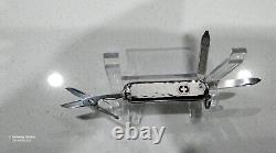Retired Victorinox Classic Hammered 925 Sterling Silver Swiss Army Knife Discont