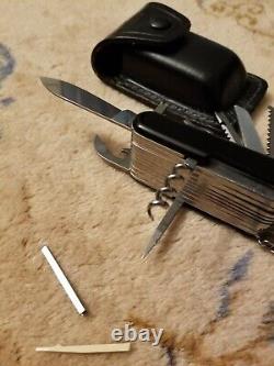 Retired Wenger Evo S54 Black Victorinox Evolution Swiss Army Pocket Knife SAK