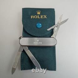 Rolex Victorinox Swiss Army Knife Green Full Set Box & Green Felt Pouch