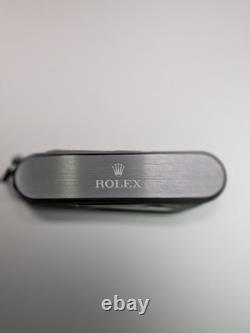 Rolex Victorinox Swiss Army Knife Green Full Set Box & Green Felt Pouch