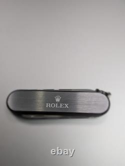 Rolex Victorinox Swiss Army Knife Green Full Set Box & Green Felt Pouch