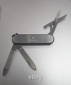 Rolex Victorinox Swiss Army Knife Green Full Set Box & Green Felt Pouch