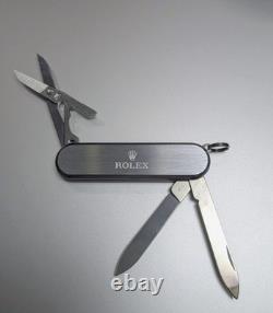 Rolex Victorinox Swiss Army Knife Green Full Set Box & Green Felt Pouch