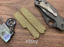 SEIGAIHA engraved BRASS Swiss Army Knife SCALES only for 91mm Victorinox