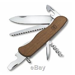 SWISS ARMY KNIFE VICTORINOX FORESTER WOOD + HUNTER PRO WOOD with pouch