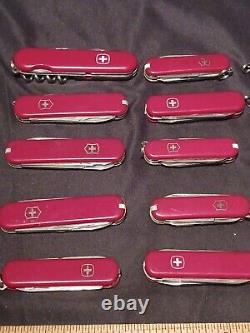 SWISS ARMY POCKET KNIFE LOT OF 20 VICTORINOX MULTI-TOOL BLADE CAMPING HUNTING b