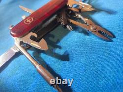 SWISS Officers Army Knife VICTORINOX Multi-Tool Stainless Steel Rostfrei + Case