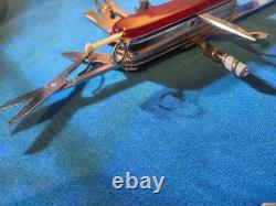 SWISS Officers Army Knife VICTORINOX Multi-Tool Stainless Steel Rostfrei + Case