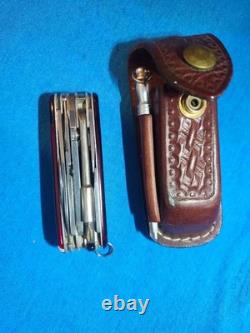 SWISS Officers Army Knife VICTORINOX Multi-Tool Stainless Steel Rostfrei + Case
