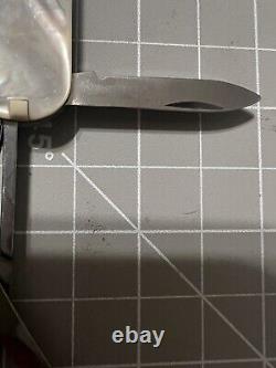 Scarce Mother Of Pearl 74mm Victorinox Ambassador Swiss Army Knife