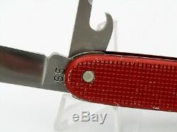 Schweizer Soldatenmesser VICTORINOX ELSENER 1965, RED ALOX, SWISS ARMY KNIFE