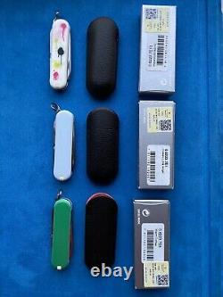 Set Of 3 Victorinox Classic SD Swiss Army Knife. Chinese Edition. Rare
