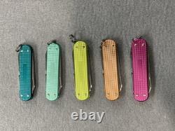 Set Of 5 Victorinox Classic SD Alox Swiss Army Keychain Knife