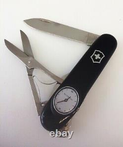 Set Victorinox Supertimer Timekeeper Black Roman Watch Swiss Army Knife New Rare
