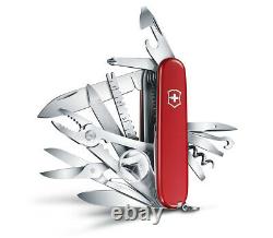Set Victorinox Swiss Army Pocket Knife Swiss Champ Red & Pouch 91mm 1.6795. Lb1