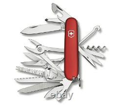 Set Victorinox Swiss Army Pocket Knife Swiss Champ Red & Pouch 91mm 1.6795. Lb1