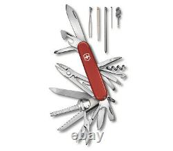 Set Victorinox Swiss Army Pocket Knife Swiss Champ Red & Pouch 91mm 1.6795. Lb1