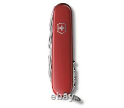 Set Victorinox Swiss Army Pocket Knife Swiss Champ Red & Pouch 91mm 1.6795. Lb1