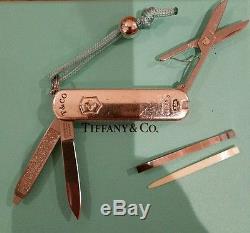Signed Designer TIFFANY & Co. 1837 Swiss Army Knife Sterling Silver NLA Retired