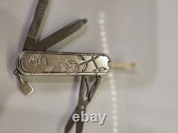 Signed Tiffany & Co Sterling Silver 925 Swiss Army Pocket Knife American Garden