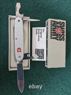 Silver Victorinox Aluminum Scale Pocket Knife